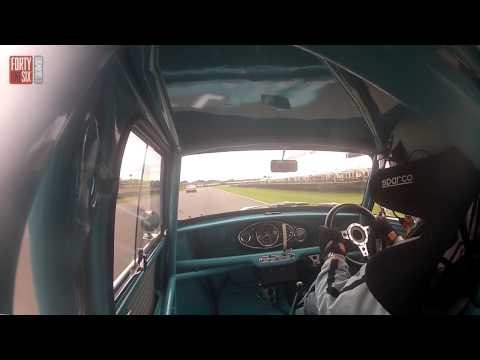 Goliath beats David - Mini Cooper S vs Ford Galaxie 500 racing and crash