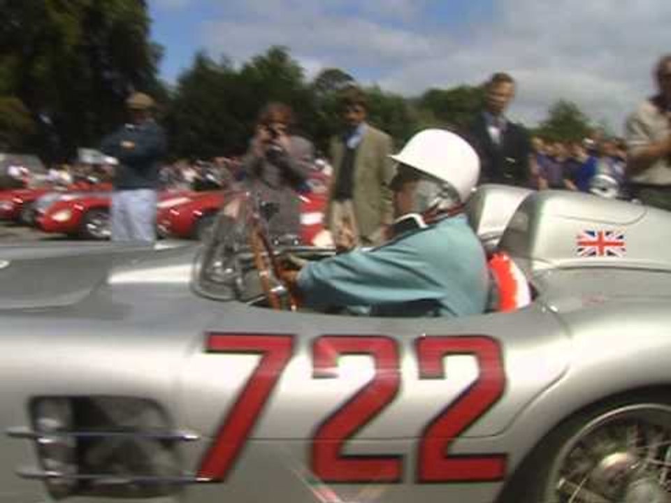 Stirling Moss Mercedes 300 SLR at Goodwood Festival of Speed