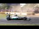 Lewis Hamilton goes donut crazy in Mercedes F1 W03 | Festival of Speed 2014