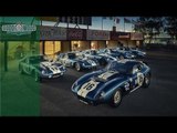 Sunset with Shelby Daytona Cobra Coupes at Goodwood Revival