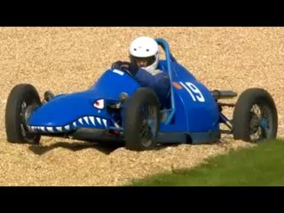 Awesome Cousy-Triumph spins out of control