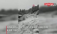 Ankara'ya kar yağdı