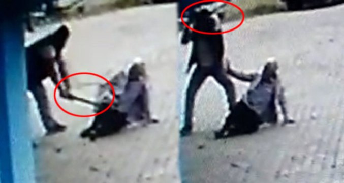 Yaşlı Adamı Sokak Ortasında Demir Sopayla Öldüresiye Dövdü! Dehşet Anları Kamerada