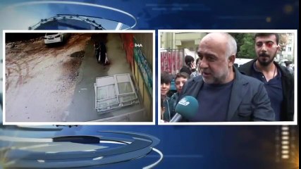 Diyarbakır'da Kaldırım Üstündeki 2 Kişiyle Birlikte Böyle Çöktü!