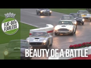 Incredible 7-way Aston v Ferrari v Jaguar battle