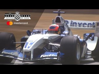 Juan-Pablo Montoya's mighty V10 Williams F1 screams at FOS
