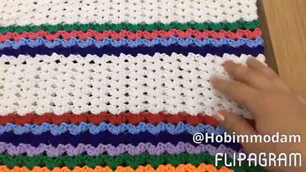 Tığ işi örgü çanta yapımı