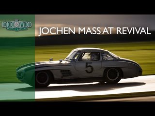 Le Mans legend Jochen Mass pushes Gullwing at Revival