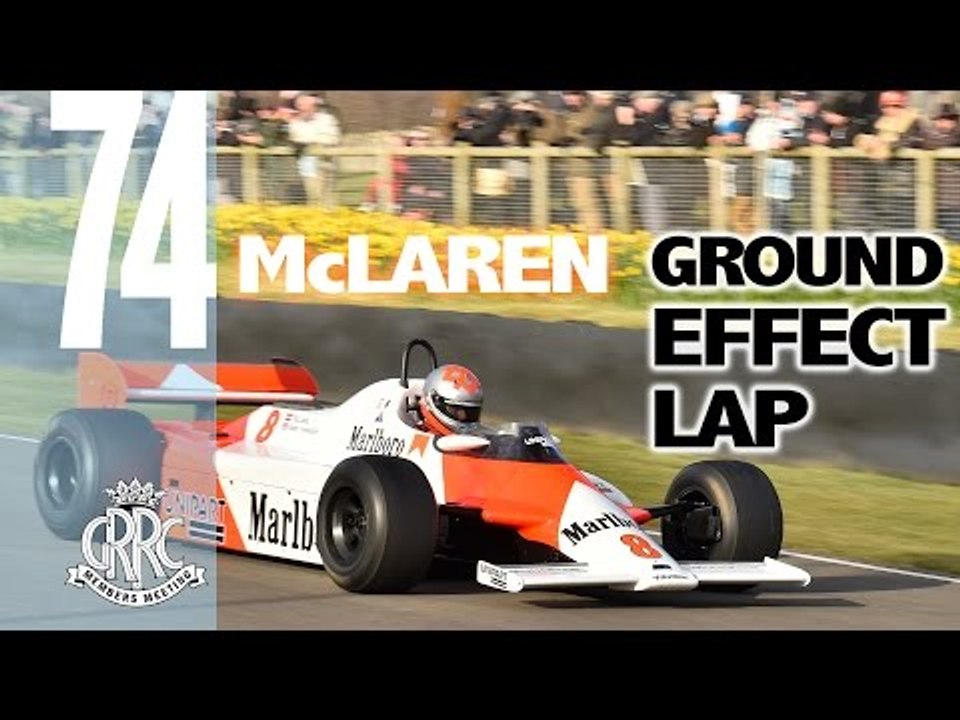McLaren Mp4/1 high-speed ground effect lap