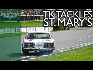 Tom Kristensen's mighty Thunderbird carves through the pack