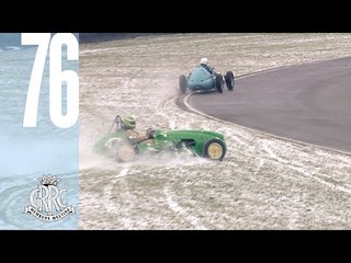 Classic F1 car meets snow