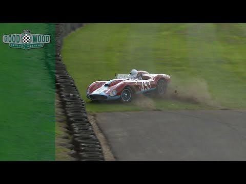 Ferrari 500 TRC bumps into tyres at Revival