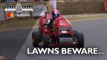 World's fastest lawn mower cuts through FOS hill
