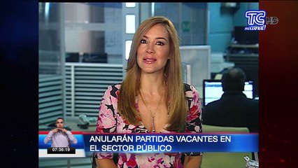 Anularán partidas vacantes en el sector público