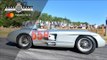 Agostini takes Fangio's Mille Miglia Mercedes 300 SLR up the FOS hill