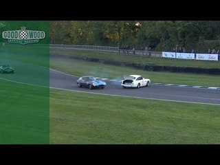 DB4 GT and E-type lucky escape at Revival