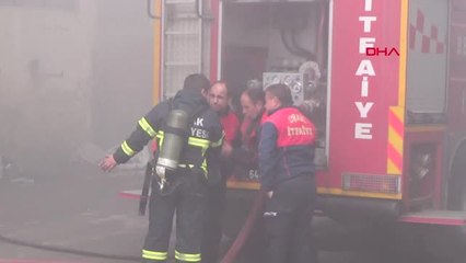 Uşak'ta Elyaf Fabrikasında Yangın