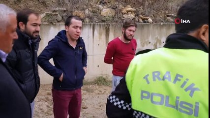 Safranbolu'da Kaza! Otomobil Çarpıştıktan Sonra 40 Metre Yükseklikten Uçtu