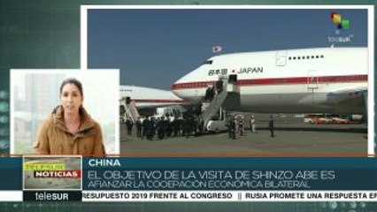 Primer ministro japonés visita China