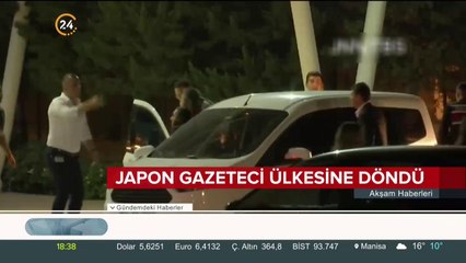 Japon gazeteci ülkesine döndü