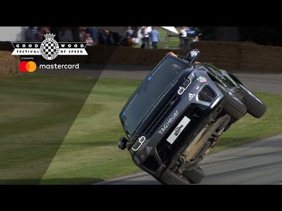 Terry Grant's two-wheel run up the hill