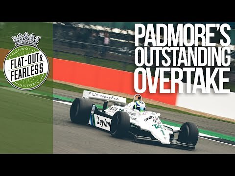 On board classic F1 overtaking action at Silverstone