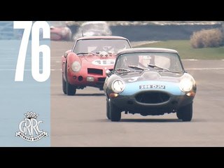 Wild Jaguar E-Type drifting action
