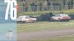 Ford Capri and Rover SD 1 crash into barrier