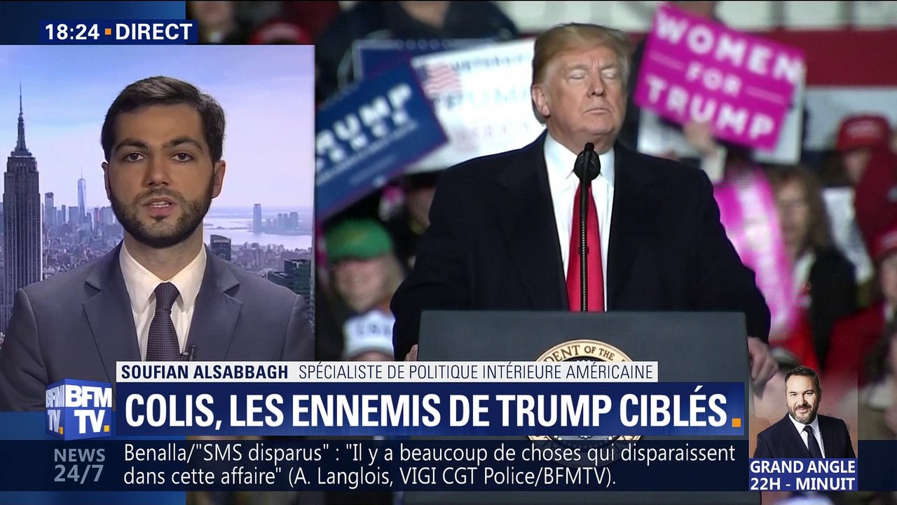 Colis piégés: Trump charge les médias (2/2)
