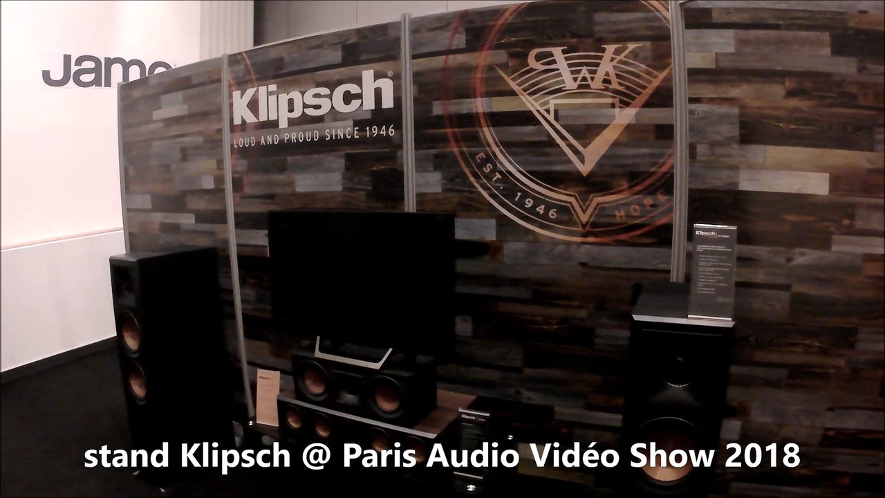 enceintes et stand Klipsch @ Paris Audio Vidéo Show 2018