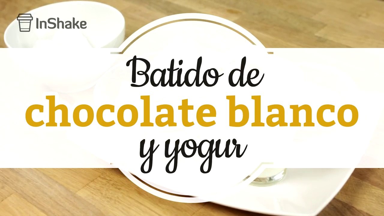 Batido de chocolate blanco y yogur