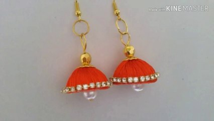 how to make silk jhumkas