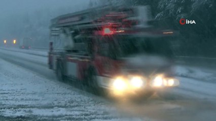 Bolu Dağı’nda yoğun yağışı etkili oluyor