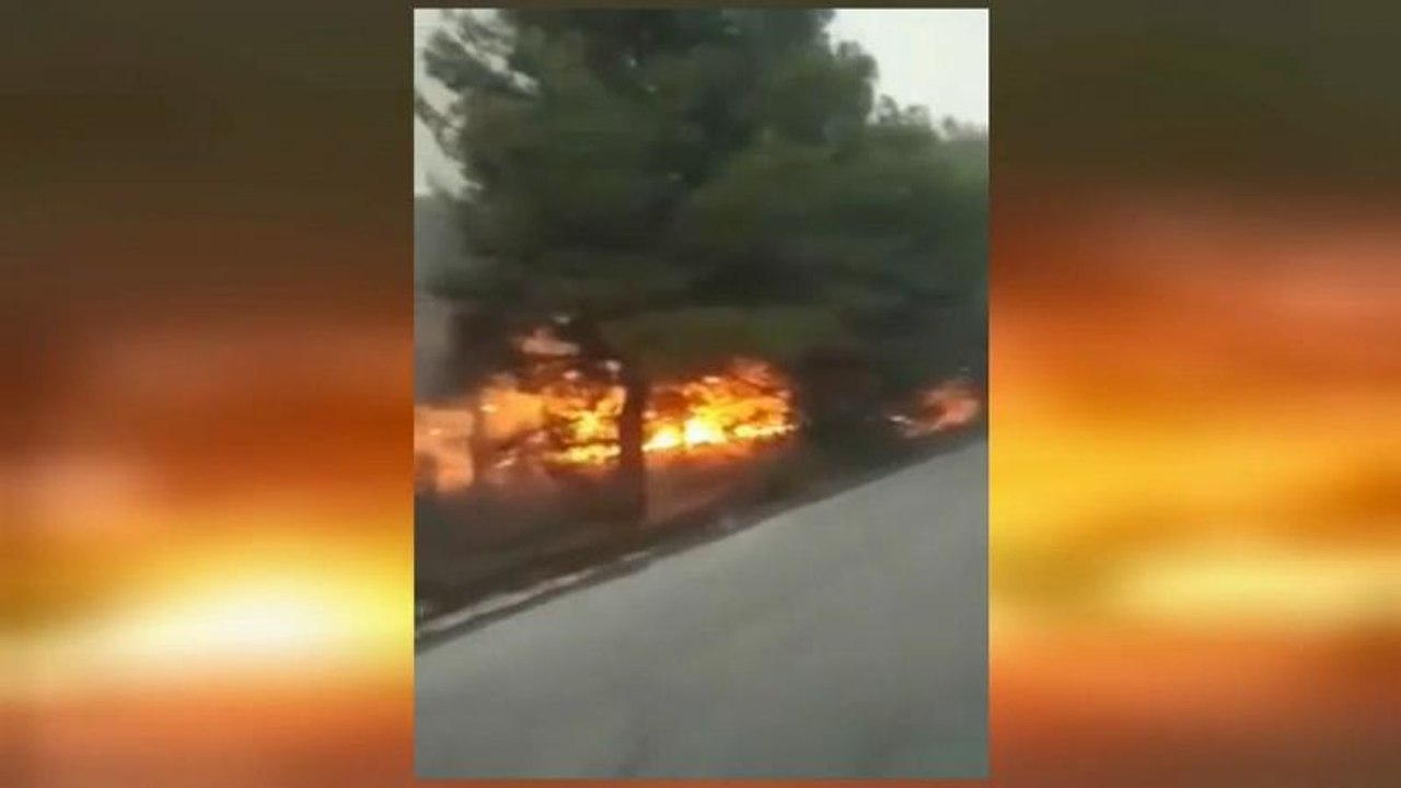 Starke Winde erschweren Kampf gegen die Flammen bei Thessaloniki