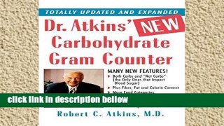 Library  Dr. Atkins  New Carbohydrate Gram Counter