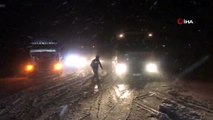 Antalya-Konya karayolu yoğun kar yağışı nedeniyle trafiğe kapandı