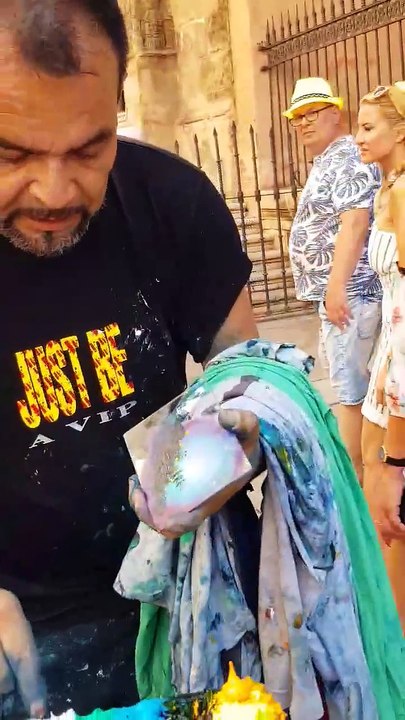 Artist Creates Breathtaking Finger Paintings