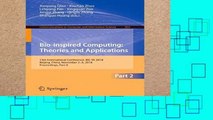 [P.D.F] Bio-inspired Computing: Theories and Applications : 13th International Conference, BIC-TA