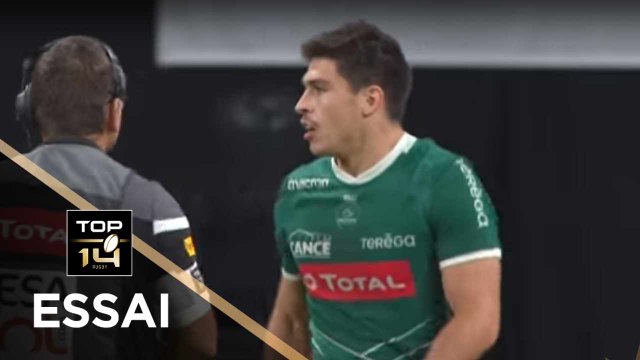 TOP 14 - Essai Thibault DAUBAGNA 2 (SP) - Racing 92 - Pau- J8 - Saison 2018/2019