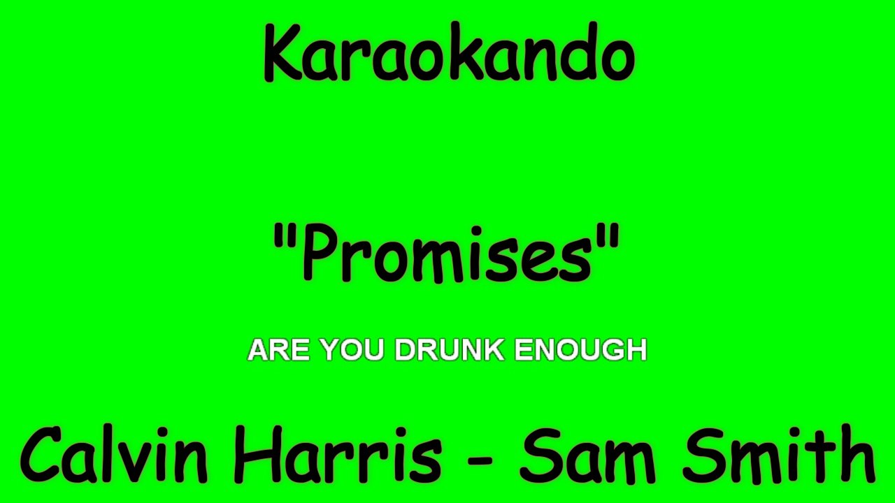 Karaoke Internazionale - Promises - Calvin Harris - Sam Smith ( Lyrics )