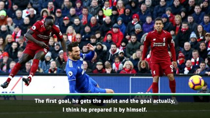 Klopp hails injured Mane after brace against Cardiff