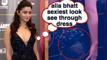 Oops- Alia Bhatt sexiest Bold sheer look in Roberto Cavali @ woman of the year award 2018 |Bollywood