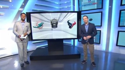 What are the fantasy projections for Dolphins vs. Texans?