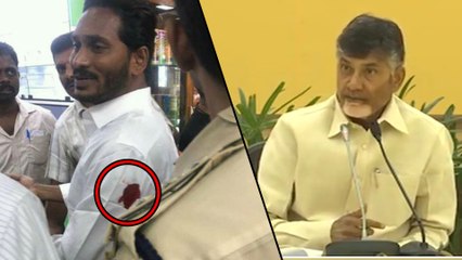 వైయస్‌ జగన్‌పై దాడిని తీవ్రంగా ఖండించిన చంద్ర బాబు నాయుడు!!