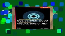 Best product  Programming SQL Server 2000 with Visual Basic.NET (Microsoft Programming)
