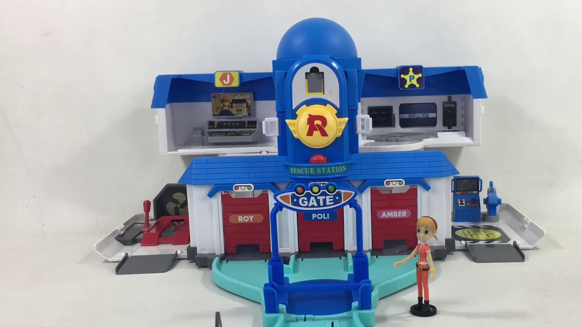 Robocar Poli Transforming Headquarters w Jin Figure Roy Amber Helly 로보카 폴리  || Keith's Toy Box - video Dailymotion