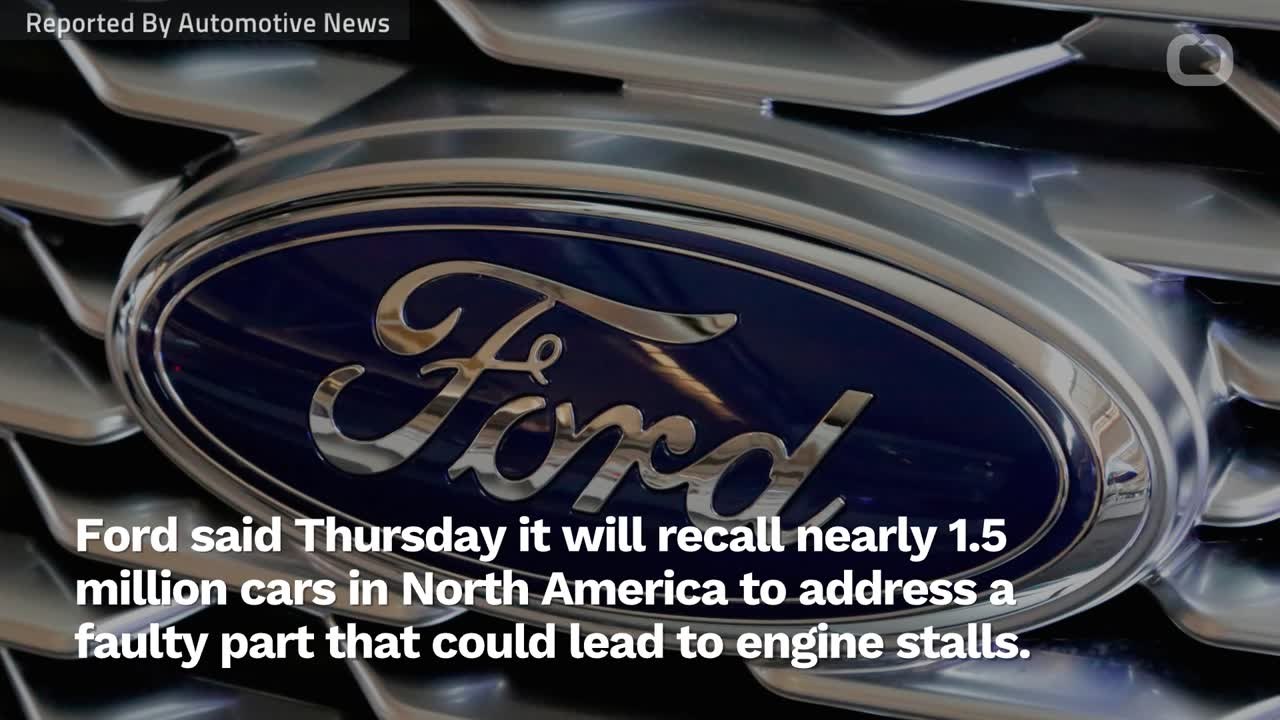 Ford Recalls Nearly 1.5 Million Focus Sedans For Engine Stall Issue