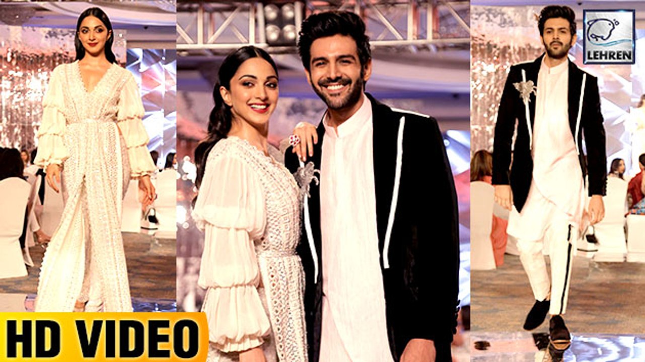 Kiara Advani And Kartik Aaryan Walk The Ramp For Manish Malhotra