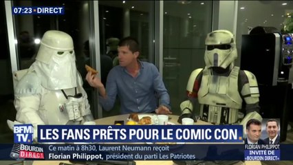 Download Video: Comic Con: Stefan Etcheverry prend le petit-déjeuner dans une autre galaxie