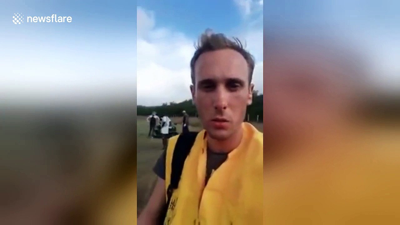 Honeymoon couple miraculously escape after plane crash